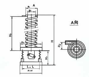 垂直振動(dòng)提升機(jī)外形圖